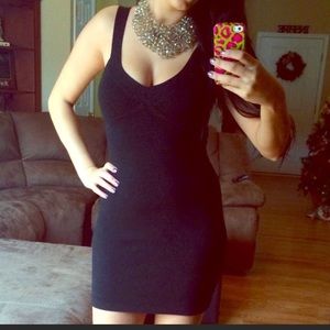 Express little black sparkle dress Valentine’s Day